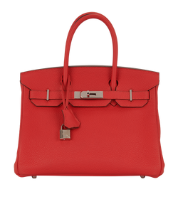 Birkin 30 In Rouge Clemence, XBY023 (2016), DB/CL/L/K, 3*